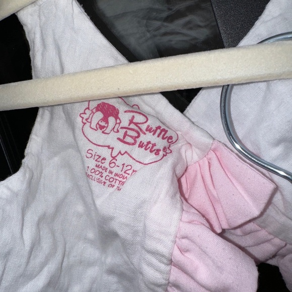 RuffleButts Matching Bow set Swiss Dot Swing Top Bloomers shorts baby girl dress - Picture 7 of 8